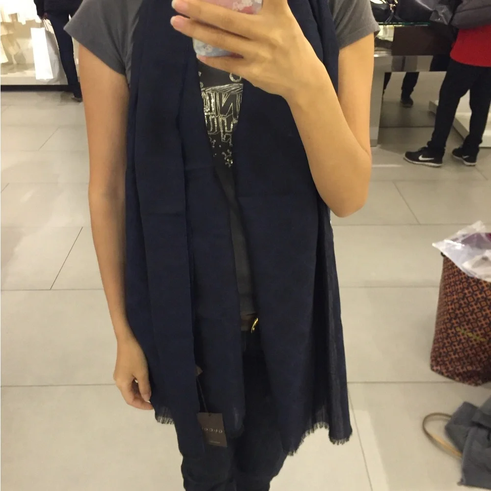 Gucci wool GG scarf